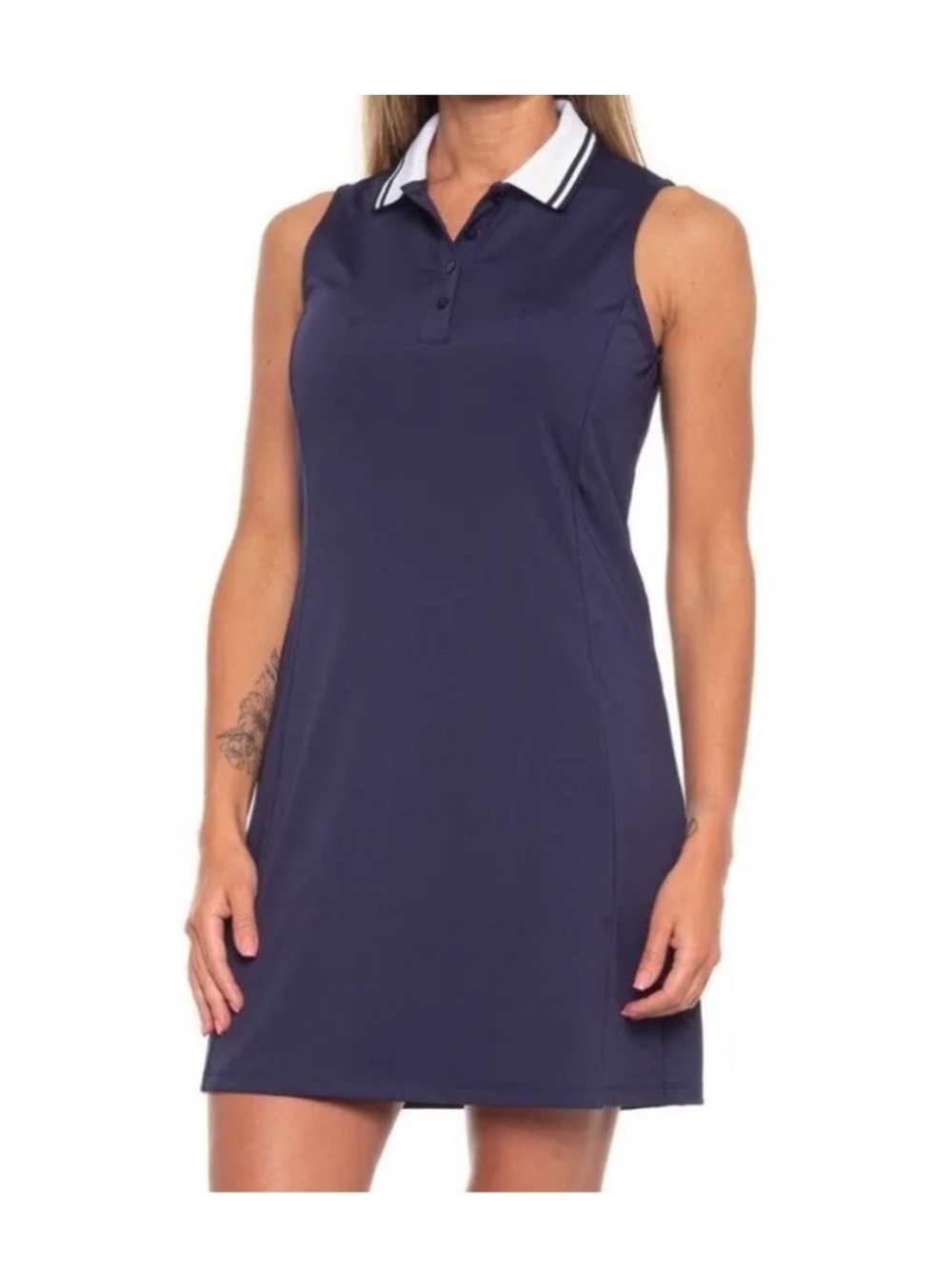 Tommy Bahama Sleeveless Polo Golf Dress Navy UPF 50+ Size XL